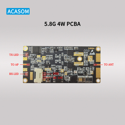 Мощный усилитель радиочастотного сигнала 5 Вт 37 дБм 12 В PCBA для 5,8 ГГц и 2,4 ГГц расширения беспроводного диапазона